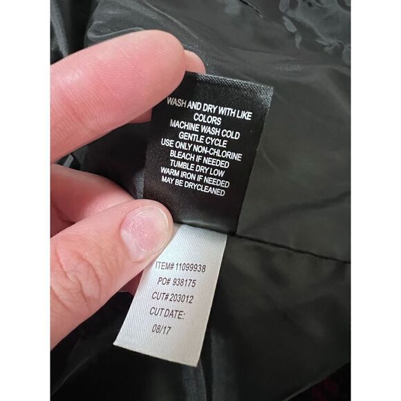 TORRID Buffalo Plaid Red Black Check Moto Bomber Jacket 00 M L - Picture 12 of 14